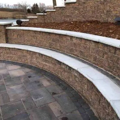Photo of an expert level retaining wall installation zelienople pa