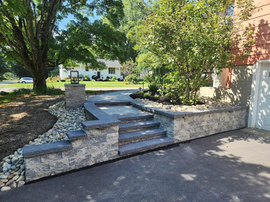 Retaining Walls and Steps Installation in Wexford, PA (2)