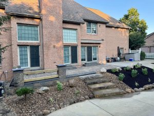 Raised Patio & Pool Staircase Installation in Cranberry Twp, PA 2