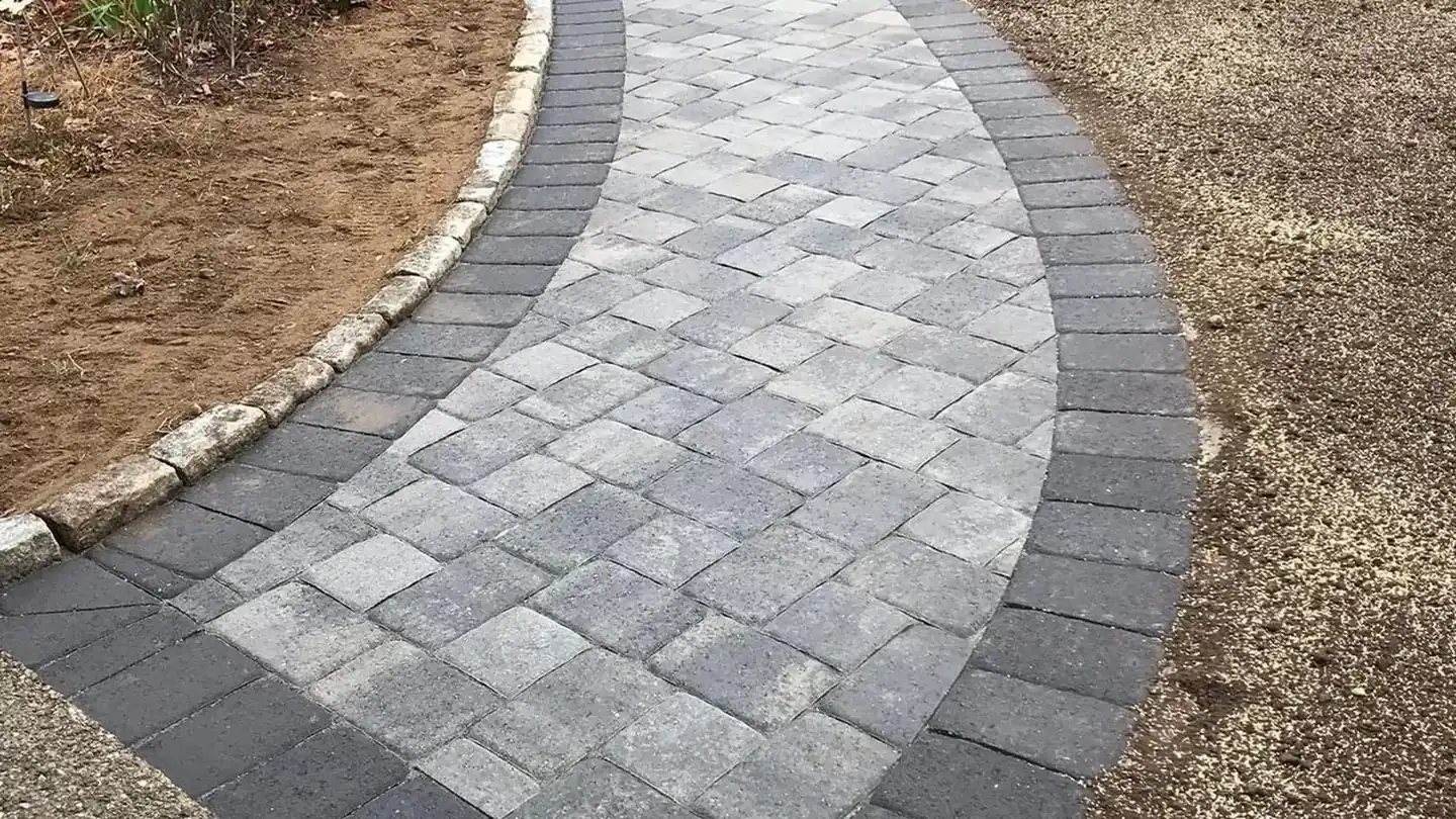 Daily Landscaping crew on a hardscape project in Greater Pittsburgh