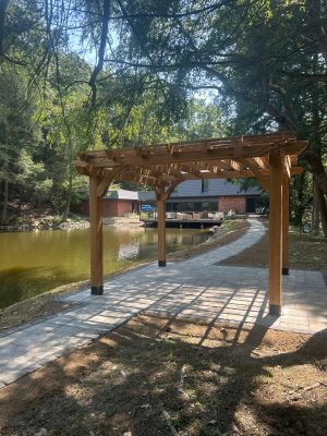 Lakeside Patio, Pergola & Walkway Installation in Sarver, PA 1